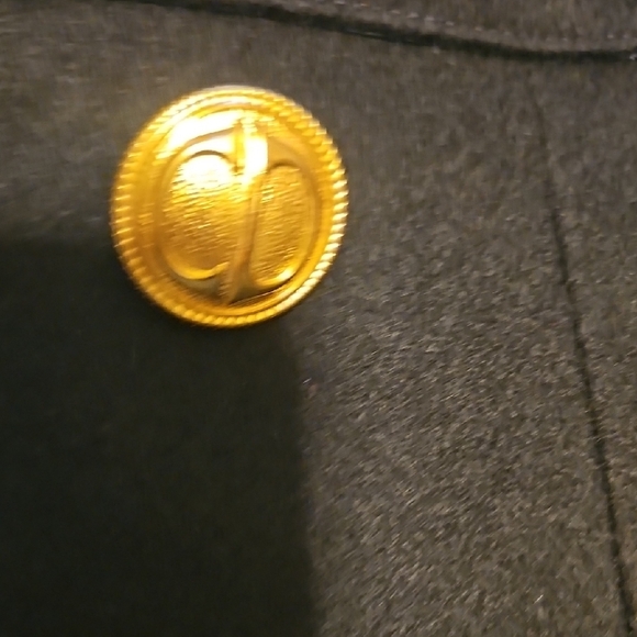 Dior Dark Navy Blue Golden Crested/Embroidered Wool Blazer for Women - Picture 10 of 11